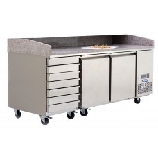 masa pizza refrigerata profesionala 2 uși + 7 sertare ATS